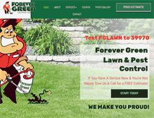 Tablet Screenshot of forevergreenlawnandpest.com